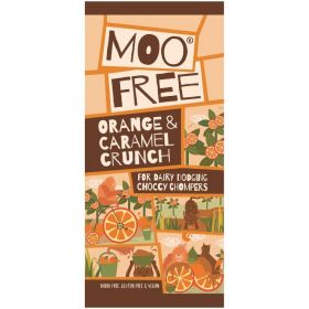 Moo Free Large Orange Crunch Bars 80g