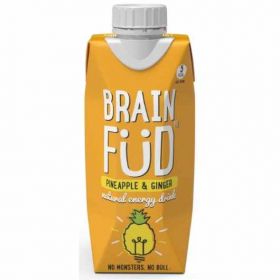 Brain Fud Natural Energy Drink- Pineapple & Ginger 330ml