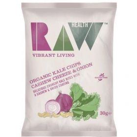 Raw Health Organic Kale Chips Cashew Cheeze & Onion 30g