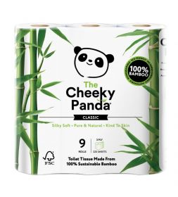 Cheeky Panda Toilet Tissue Bamboo 3ply 9 rolls