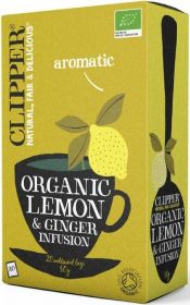 Clipper ORG Infusion Lemon & Ginger Tea 20's
