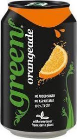 Green Cola Natural Sweetener Orangeade 330ml