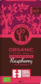 Equal Exchange ORG 65% Dark Chocolate with Raspberries 100g