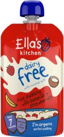 Ella's Kitchen Banana Strawberry Rice Pudding (Dairy Free) 80g