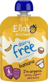 Ella's Kitchen Banana + Coconut Yoghurt (Dairy Free) 90g