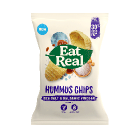 Eat Real Hummus Sea Salt & Balsamic Vinegar Chips 45g