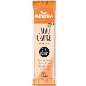 Creative Nature Superfoods Cacao Orange High Protein Flapjack 40g