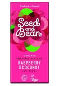 Seed & Bean ORG Dark Coconut & Raspberry Choc 75g