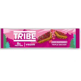 TRIBE Triple Decker Choc Raspberry Bar 40g