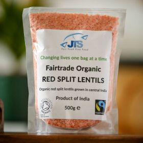 Nature Bio Fairtrade & Organic Red Split Lentils 500g