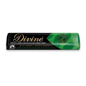 Divine 70% Dark Chocolate with Mint Crisp 35g