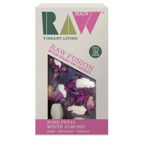 Raw Health Org Rose Petal & White Almond Fusion Chocolate 30g 