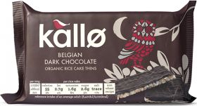 Kallo ORG Belgian Dark Chocolate Rice Cake Thins 90g