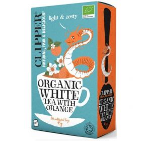 Clipper Organic White Tea with Orange Tea Bags 45g (26's)