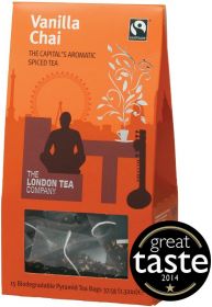 London Tea Company Fair Trade Vanilla Chai Pyramid Tea Bags 30g (15s)