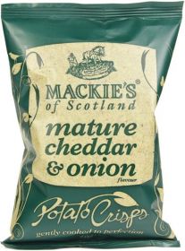 Mackie's Mature Cheddar & Onion Potato Crisps 40g