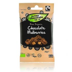  Raw Chocolate Mulberries Snack Packs 28g