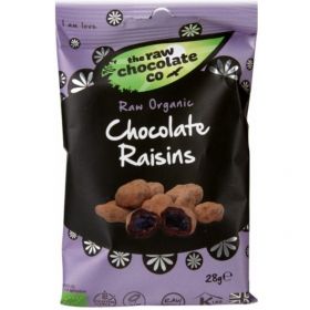 Raw Chocolate Raisins Snack Packs 28g