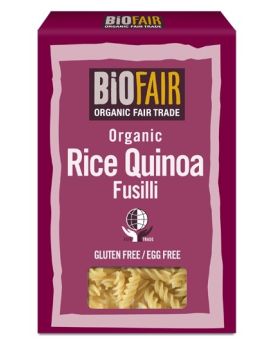 BioFair Fairtrade & Organic Gluten Free Rice Quinoa Fusilli 250g