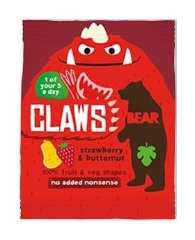 Bear Strawberry & Butternut Claws 18g