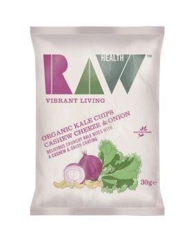 Raw Health Organic Kale Chips Cashew Cheeze & Onion 30g