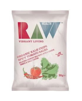 Raw Health Organic Kale Chips Spicy Tomato Salsa 30g 