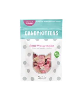 Candy Kittens Sour Watermelon Sharing Bag 145g-Case of 7