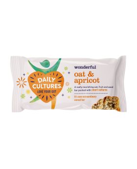 Daily Cultures Oat & Apricot Cereal Bar 60g
