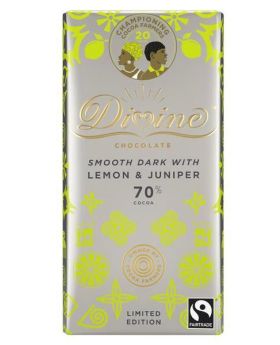 ** Divine FT 70% Dark Lemon & Juniper Chocolate 90g