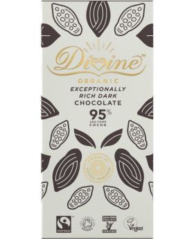 Divine FT & ORG 95% Dark Chocolate 80g