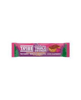 TRIBE Nut Butter Triple Decker Choc Raspberry Vegan Protein Bar 40g
