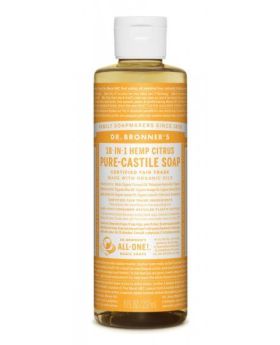 Dr Bronner Citrus Orange Pure-Castile Liquid Soap 237ml