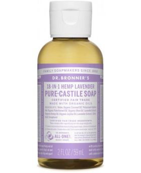Dr Bronner Lavender Pure-Castile Liquid Soap 60ml