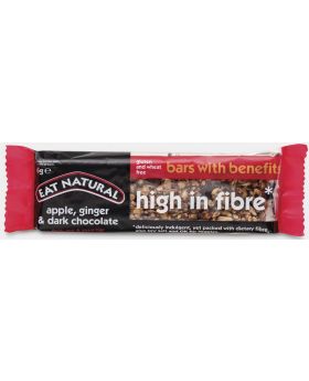 Eat Natural High Fibre Apple Ginger,Dark Choc 45g - 0158