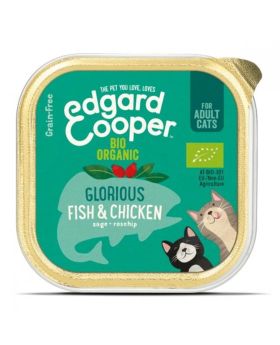 Edgard & Cooper Cat Cup Organic Fish & Chicken 85g