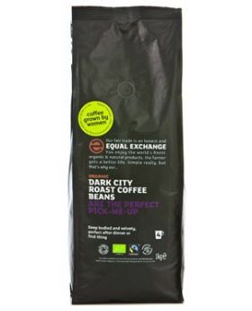 Equal Exchange ORG Dark City Roast Coffee Beans 1kg