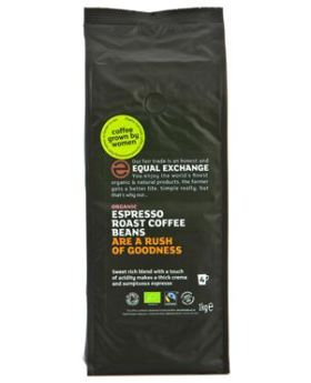 Equal Exchange ORG Espresso Roast Coffee Beans 1kg