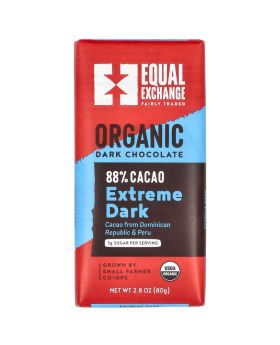 Equal Exchange ORG 88% Extreme Dark Chocolate 80g