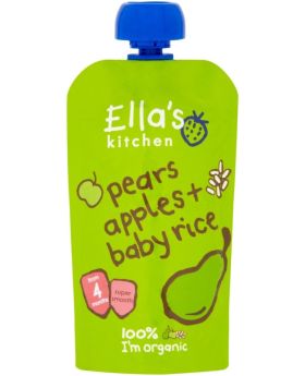 Ella's Kitchen S1 Rice Pear Apple 120g