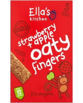 Ella's Kitchen Oaty Fingers Strawberry Apple Multipack (5x25g)
