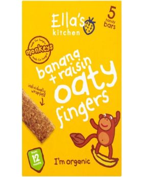 Ella's Kitchen Oaty Fingers Banana Raisin Multipack (5x25g)