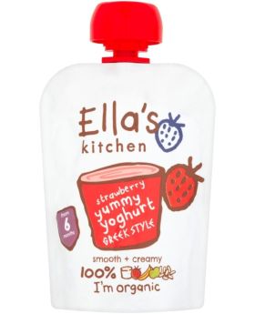Ella's Kitchen Greek Yoghurt Strawberry 90g