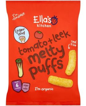 Ella's Kitchen Melty Puffs Tomato Leek 20g