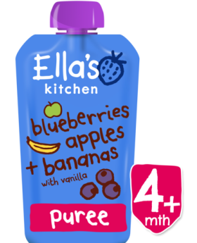 Ella's Kitchen S1 Blueberry Apple Banana Vanilla 120g