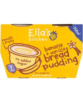 Ella's Kitchen Banana Vanilla Bread Pudding Multipack 80g (1x4)