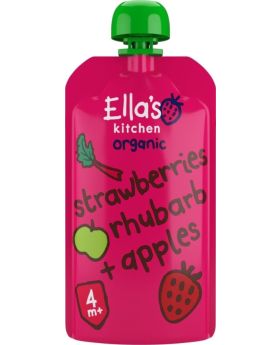 Ella's Kitchen S1 Strawberry Rhubarb Apple 120g