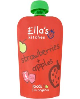 Ella's Kitchen S1 Strawberries Apples C&C 120g