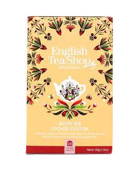 ** English Tea ORG White Tea Lychee Cocoa 40g (20s)