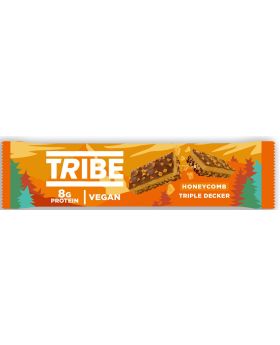 TRIBE Nut Butter Triple Decker Choc Honeycomb Vegan Protein Bar 40g