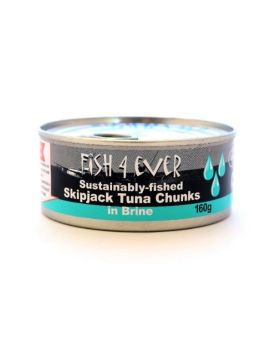 Fish 4 Ever Skipjack Tuna Chunks in Brine 160g
